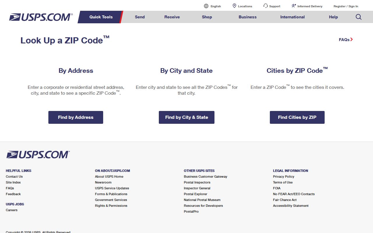 Ventura County street directory USPS address and ZIP lookup form